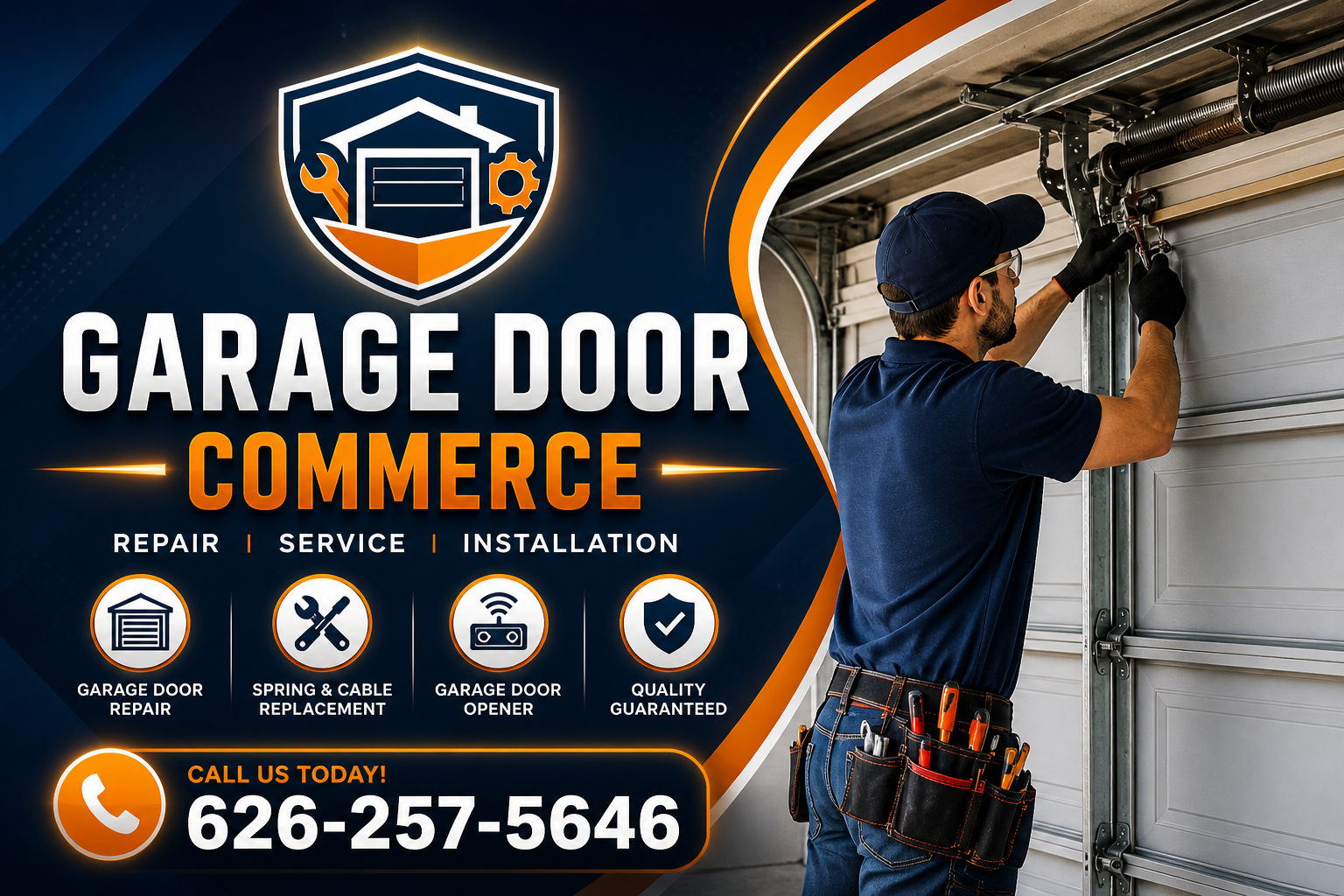 Garage Door Commerce | Affordable Repair & New Installations